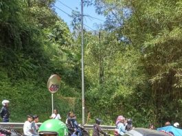 Forkopimcam Cikidang Amankan Jalur Ekstreem Leter S