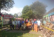 Dinas Damkarmat Kabupaten Sukabumi Laksanakan Pemenuhan Pelayanan Dasar Operasi Pemadaman Kebakaran TK Tunas Karya Cibungur Ubrug Kecamatan Warungkiara