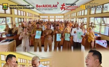 Pembinaan Jabatan Fungsional Guru Dan Penyerahan SK Kenaikan Pangkat Di Dinas Pendidikan Kab.Sukabumi