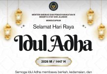 Menteri Imigrasi dan Pemasyarakatan RI Beserta Staf dan Jajaran Mengucapkan Selamat Hari Raya Idul Adha 1447 H / 2026 M