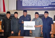 Paripurna DPRD, Bupati Sampaikan Nota Pengantar Perubahan Badan Hukum Perumda Menjadi Perseroda