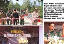 Kadis Perkim Dampingi Bupati Resmikan Jembatan Garuda Suci di Cikembar