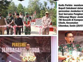 Kadis Perkim Dampingi Bupati Resmikan Jembatan Garuda Suci di Cikembar