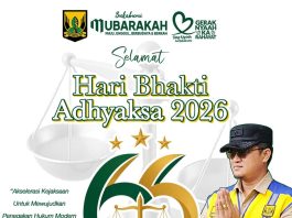 Disperkim Kabupaten Sukabumi Mengucapkan Hari Bhakti Adhyaksa yang ke-66