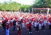 Lapangan Cangehgar Palabuhanratu Dipenuhi Ratusan Masa Ikuti Senam Bersana KORMI