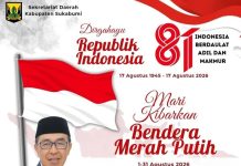 Tunjukkan Semangat Nasionalisme, Sekda Kabupaten Sukabumi Ajak Kibarkan Bendera Merah Putih 1-31 Agustus 2026