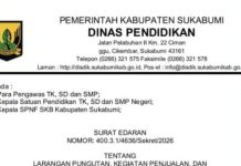 Sekolah Tak Boleh Jual Seragam, Buku, hingga LKS, Aturan Tegas Dari Dinas Pendidikan Kabupaten Sukabumi