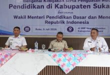 Wabup Dampingi Wamendikdasmen RI Bahas Kebijakan dan Penguatan Mutu Pendidikan di Sukabumi
