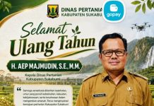 Selamat Ulang Tahun Bapak H. AEP MAJMUDIN, S.E., M.M. Kepala Dinas Pertanian Kabupaten Sukabumi