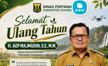 Selamat Ulang Tahun Bapak H. AEP MAJMUDIN, S.E., M.M. Kepala Dinas Pertanian Kabupaten Sukabumi