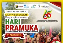 Dinas Pendidikan Kabupaten Sukabumi Mengucapkan Selamat Hari Pramuka Ke 65 Tahun -14 Agustus 2026