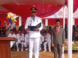 Upacara Detik-detik Proklamasi HUT Ke-81 RI Tingkat Kecamatan Cireunghas Berlangsung Khidmat