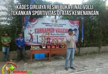 Kades Girijaya Buka Final Turnamen Bola Voli Tekankan Sportivitas