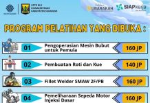 Kabar Gembira! Pelatihan PVN Batch 5 UPTD BLK Disnakertrans Kabupaten Sukabumi Resmi Dibuka