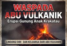 Waspada Abu Vulkanik, Untuk Kesehatan dan Keselamatan Semua Dengan Langkah Perlindungan Diri