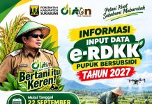 Dinas Pertanian Kabupaten Sukabumi Fokus Input Data e-RDKK Pupuk Subsidi 2027