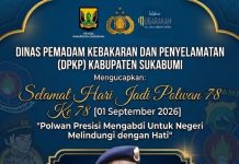 Dinas Pemadam Kebakaran dan Penyelamatan (DPKP) Kabupaten Sukabumi Mengucapkan Hari Polwan 01 September 2026