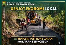 Genjot Ekonomi Lokal, Dinas PU Sukabumi Rehabilitasi Ruas Jalan Sagaranten–Cibuni