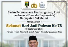 Bapperida Kabupaten Sukabumi Mengucapkan Selamat Hari Polwan Ke 78