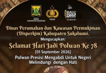 Disperkim Kabupaten Sukabumi Mengucapkan Selamat Hari Polwan Ke 78