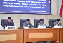 Paripurna DPRD, Agenda Penyampaian Pandangan Umum Fraksi Atas Nota Pengantar Bupati Sukabumi