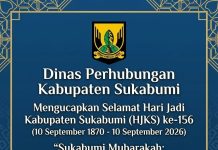 Dishub Kabupaten Sukabumi Ucapkan Selamat HJKS ke-156, Momentum Memacu Agroindustri dan Pariwisata