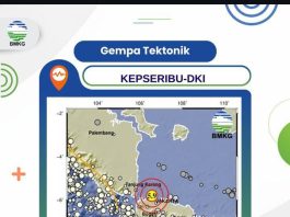Gempa Bumi 5,9 – 6 Km Tenggara KEPSERIBU DKI