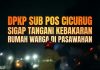 DPKP Sub Pos Cicurug Sigap Tangani Kebakaran Rumah Warga di Pasawahan