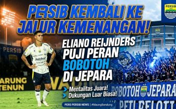 PERSIB Kembali ke Jalur Kemenangan, Eliano Reijnders Puji Peran Bobotoh di Jepara