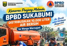 Kemarau Panjang Melanda, BPBD Sukabumi Distribusikan 10.000 Liter Air Bersih ke Warga Warnajati