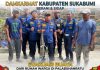 Damkarmat Kabupaten Sukabumi Evakuasi Buaya dari Rumah Warga di Palabuhanratu
