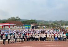 SMPN 1 Jampangtengah Gelar Senam Anak Indonesia Hebat Sarana Bentuk Karakter