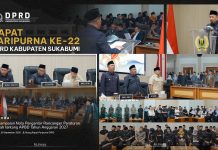 DPRD Kabupaten Sukabumi Gelar Rapat Paripurna ke-22 Agenda Penyampaian Nota Pengantar Raperda APBD 2027