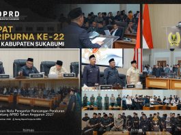 DPRD Kabupaten Sukabumi Gelar Rapat Paripurna ke-22 Agenda Penyampaian Nota Pengantar Raperda APBD 2027