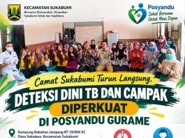 Camat Sukabumi Turun Langsung, Deteksi Dini TB dan Campak Diperkuat di Posyandu Gurame
