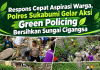 Respons Cepat Aspirasi Warga, Polres Sukabumi Gelar Aksi Green Policing Bersihkan Sungai Cigangsa