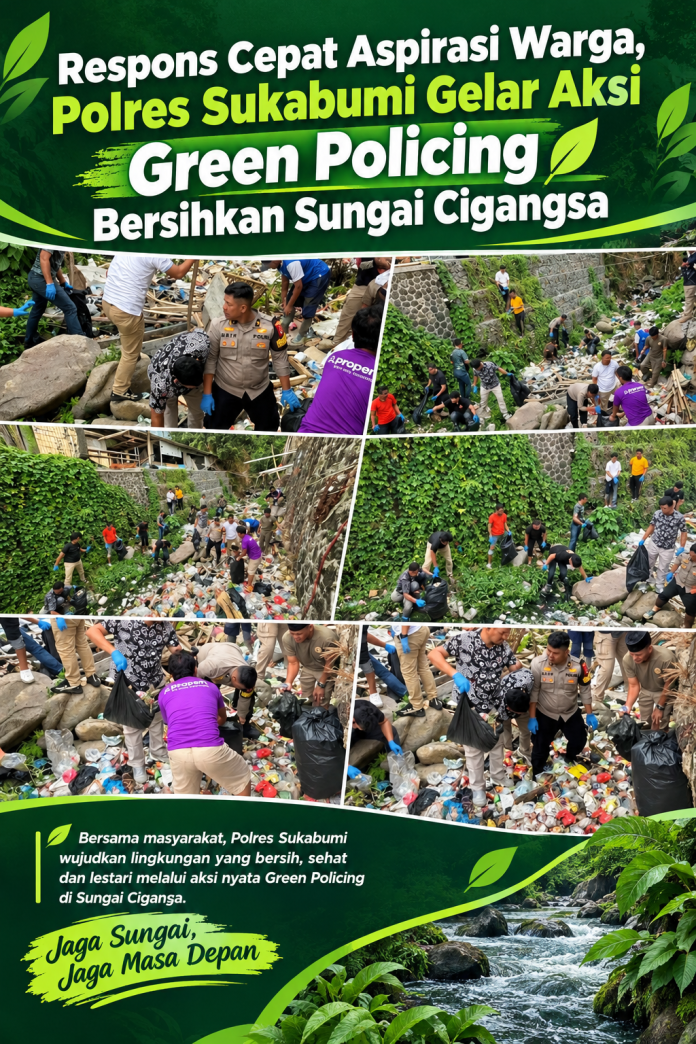 Aksi Green Policing Sungai Cigangsa