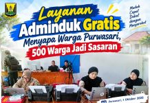 Layanan Adminduk Gratis Menyapa Warga Purwasari, 500 Warga Jadi Sasaran