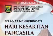 BPKAD Kabupaten Sukabumi Mengucapkan Selamat Memperingati Hari Kesaktian Pancasila