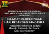 DISBUDPORA Kabupaten Sukabumi Mengucapkan Selamat Memperingati Hari Kesaktian Pancasila
