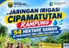 Jaringan Irigasi Cipamatutan Rampung, 54 Hektare Sawah di Parungkuda Kini Lebih Terjamin Air