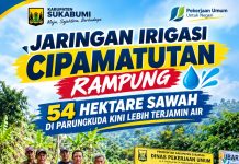 Jaringan Irigasi Cipamatutan Rampung, 54 Hektare Sawah di Parungkuda Kini Lebih Terjamin Air