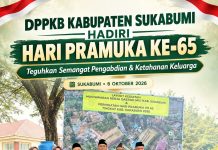 DPPKB Kabupaten Sukabumi Hadiri Hari Pramuka ke-65, Teguhkan Semangat Pengabdian dan Ketahanan Keluarga