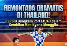 Remontada Dramatis di Thailand! PERSIB Bungkam Port FC 3-1 dalam Sembilan Menit yang Menggila