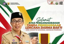 H. Ade Suryaman Raih Lencana Darma Bakti, Dedikasi untuk Pramuka Sukabumi Mendapat Apresiasi
