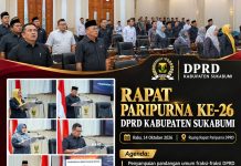 Tujuh Fraksi DPRD Sukabumi Soroti Penataan Organisasi Daerah, Raperda Perubahan SOTK Masuk Tahap Pembahasan
