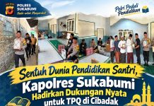 Sentuh Dunia Pendidikan Santri, Kapolres Sukabumi Hadirkan Dukungan Nyata untuk TPQ di Cibadak