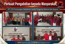 Perkuat Pengabdian kepada Masyarakat, DPC PDI Perjuangan Sukabumi Lantik Pengurus Bamusi dan Baguna