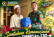Sentuhan Kemanusiaan Satgas TMMD ke-130 Kodim 0622/Sukabumi, Hadirkan Harapan bagi Lansia di Mekarjaya