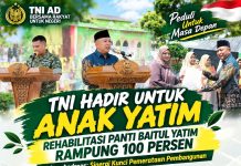 TNI Hadir untuk Anak Yatim, Rehabilitasi Panti Baitul Yatim Rampung 100 Persen, Wabup Andreas: Sinergi Kunci Pemerataan Pembangunan